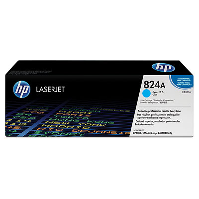 Mực in HP 824A Cyan LaserJet Toner Cartridge (CB381A)